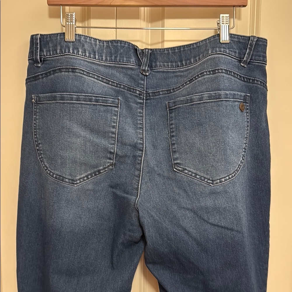 Democracy Blue Ankle Cropped Skinny Jeans - Picture 5 of 10
